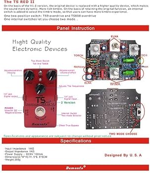 Amazon.com: Rifftone Demonfx Tube Screamer II TS9 or TS808 OD