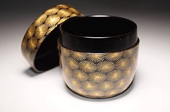 Amazon.co.jp: 真贋保証□前志芸男 作□ 輪島塗 棗 沈金唐松文様 大棗