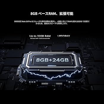 Amazon.co.jp: DOOGEE Note 58 Pro Smartphone Main Unit, Android 15