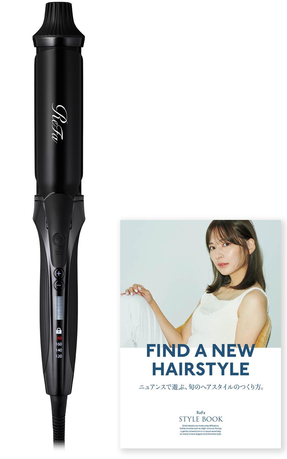 ReFa CURL IRON PRO カールヘアアイロン ブラック38mm-お洒落 オール