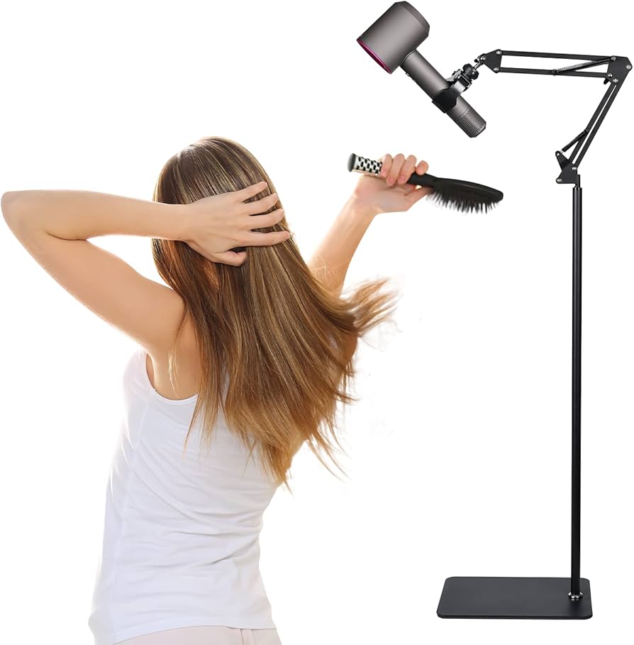 Amazon.co.jp : ヘアドライヤースタンド ハンズフリー 1.8M 調節可能な