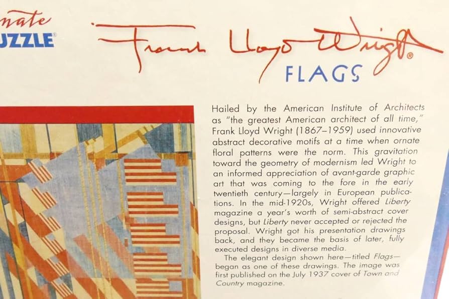 Amazon | 超絶 フランク ロイド ライト FLAGS frank lloyd wright 1000