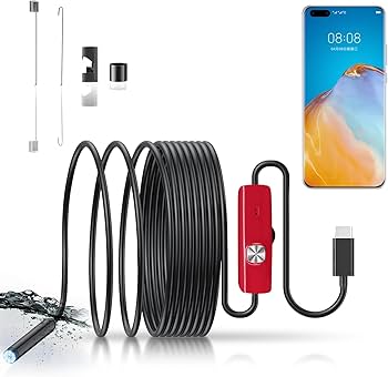 Amazon.co.jp: ファイバースコープ 1920P内視鏡カメラ 8個高輝度LED