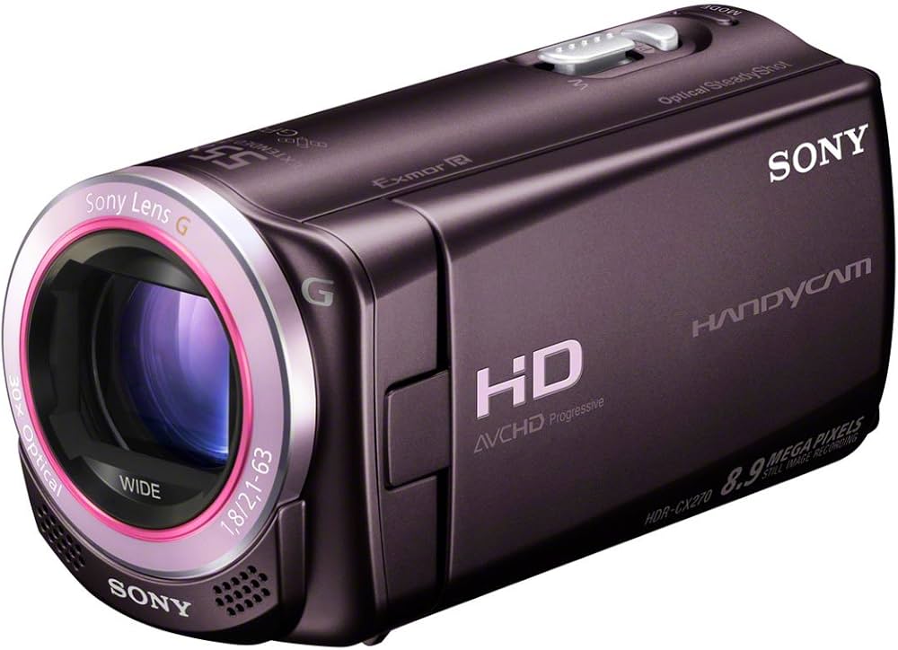 Amazon.co.jp: SONY HDビデオカメラ Handycam CX270V ボルドーブラウン