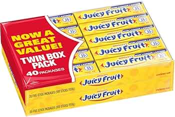 Amazon.com : JUICY FRUIT Original Bubble Gum Chewing Gum Bulk Pack