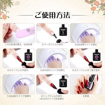 Amazon | COSCELIA ジェルネイルキット カラージェル 12色セット