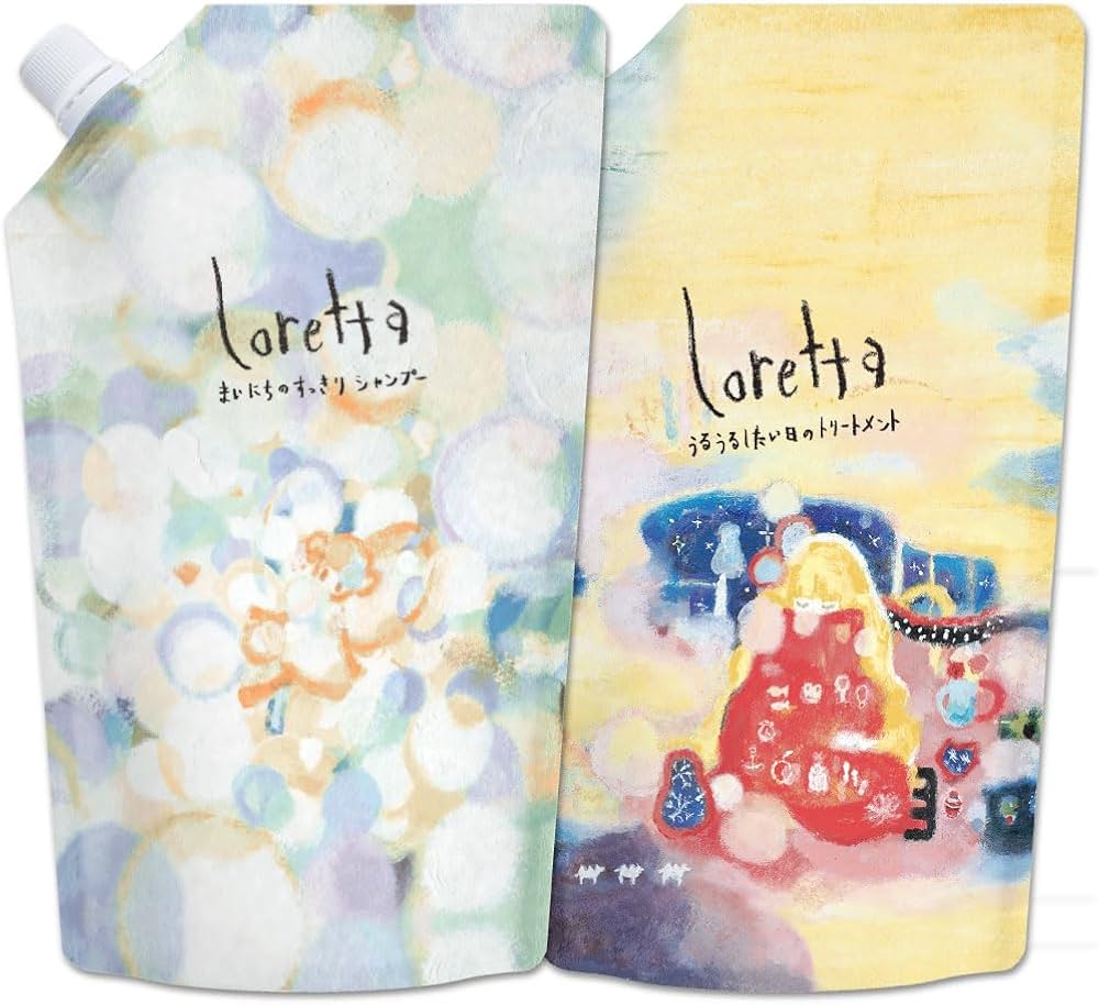 Amazon.co.jp: ロレッタ まいにちのすっきりシャンプー 500mL&うるうる