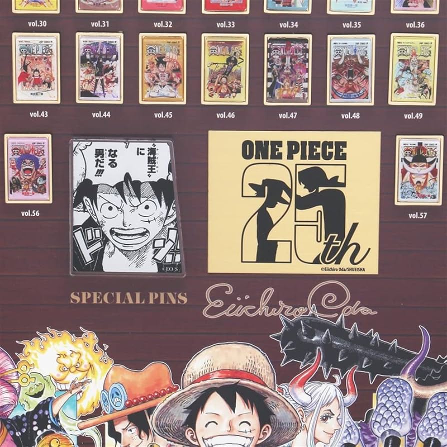 Amazon.co.jp: ONE PIECE ワンピース 連載25周年記念 額装ピンズセット