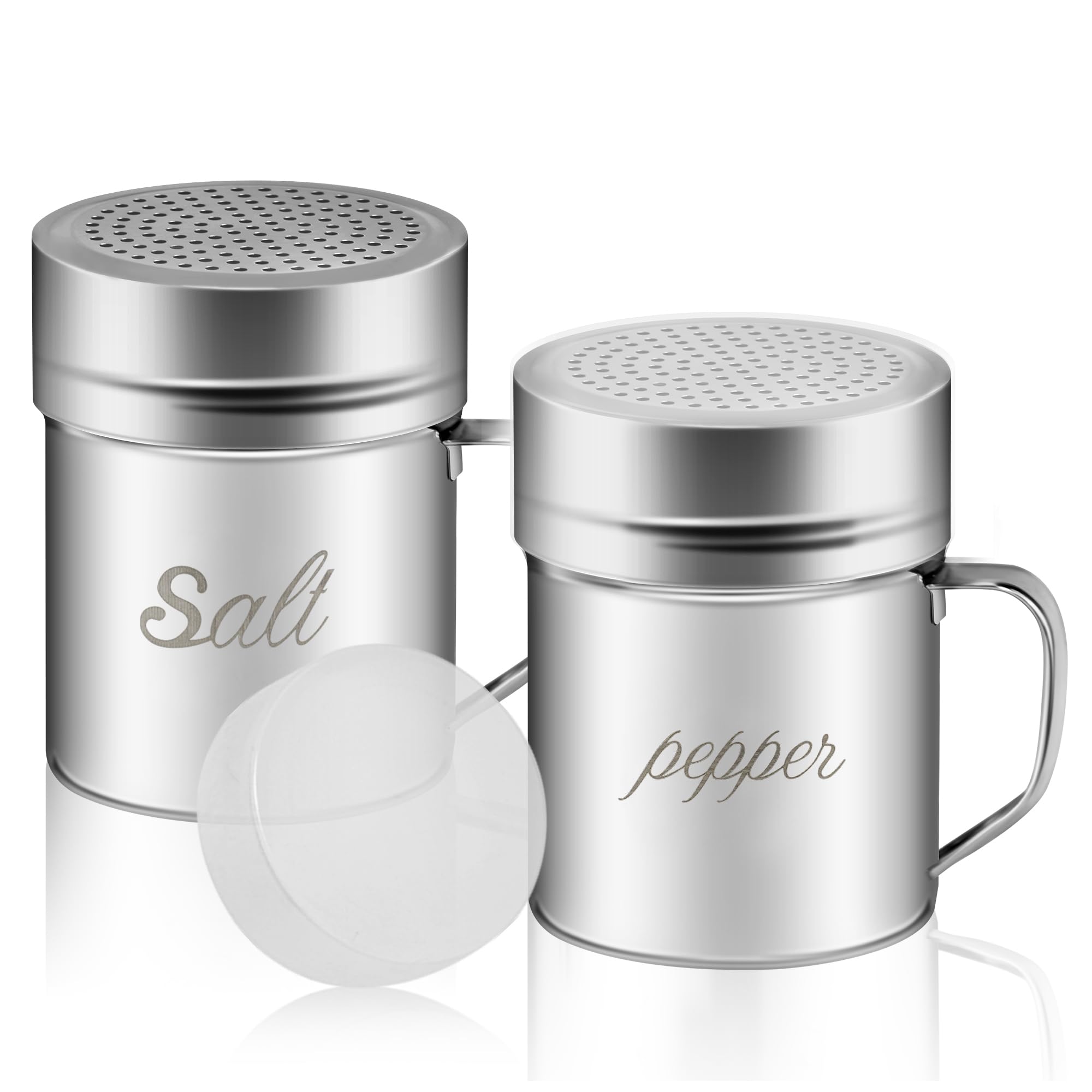 Amazon.com: ZERUIDM Stainless Steel Salt and Pepper Shakers Set
