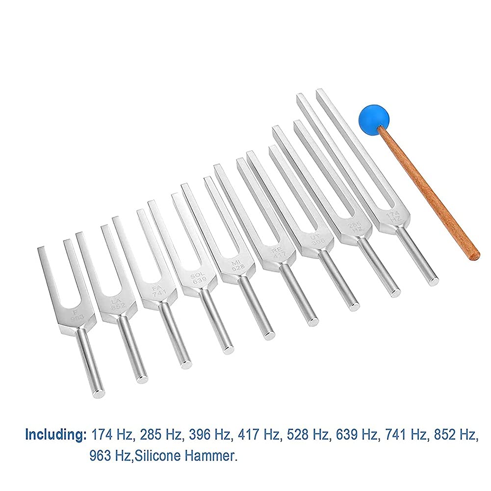 Amazon.co.jp: 音叉セット、9個174/285/396/417/528/639/741/852