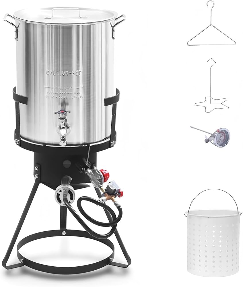 Amazon.com: Red Mountain Valley 30Qt Turkey Fryer with Propane