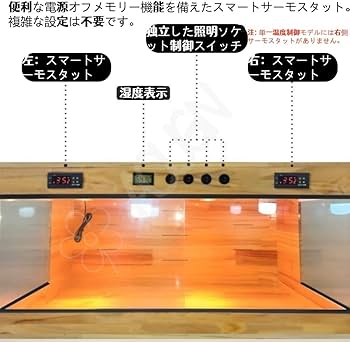 Amazon | AOUGN木製爬虫類 ケージ、多機能飼育ケース、 温度調節機能