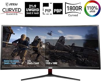 Amazon | MSI Optix MAG341CQ 湾曲 34インチ ゲーミングモニタ UWQHD