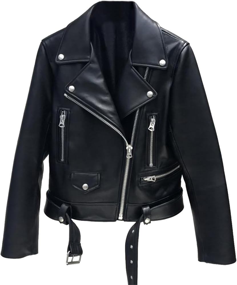 Amazon | [LY VAREY LIN] レディース レザー バイクジャケット 革