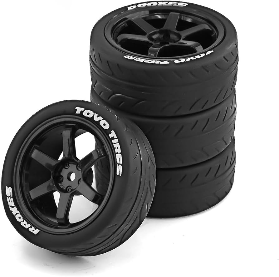 Amazon | Chanmoo 1/10 RC ラリーレーシングタイヤとプラスチック