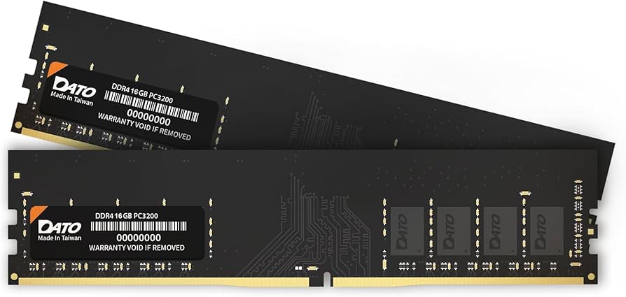 DATO 32GB (16GBx2) RAM, DDR4 3200MHz PC4-25600 CL22 1.2V 288-Pin