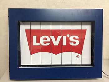 Amazon.co.jp: Levi's リーバイス 3面 回転式電飾看板 当時物