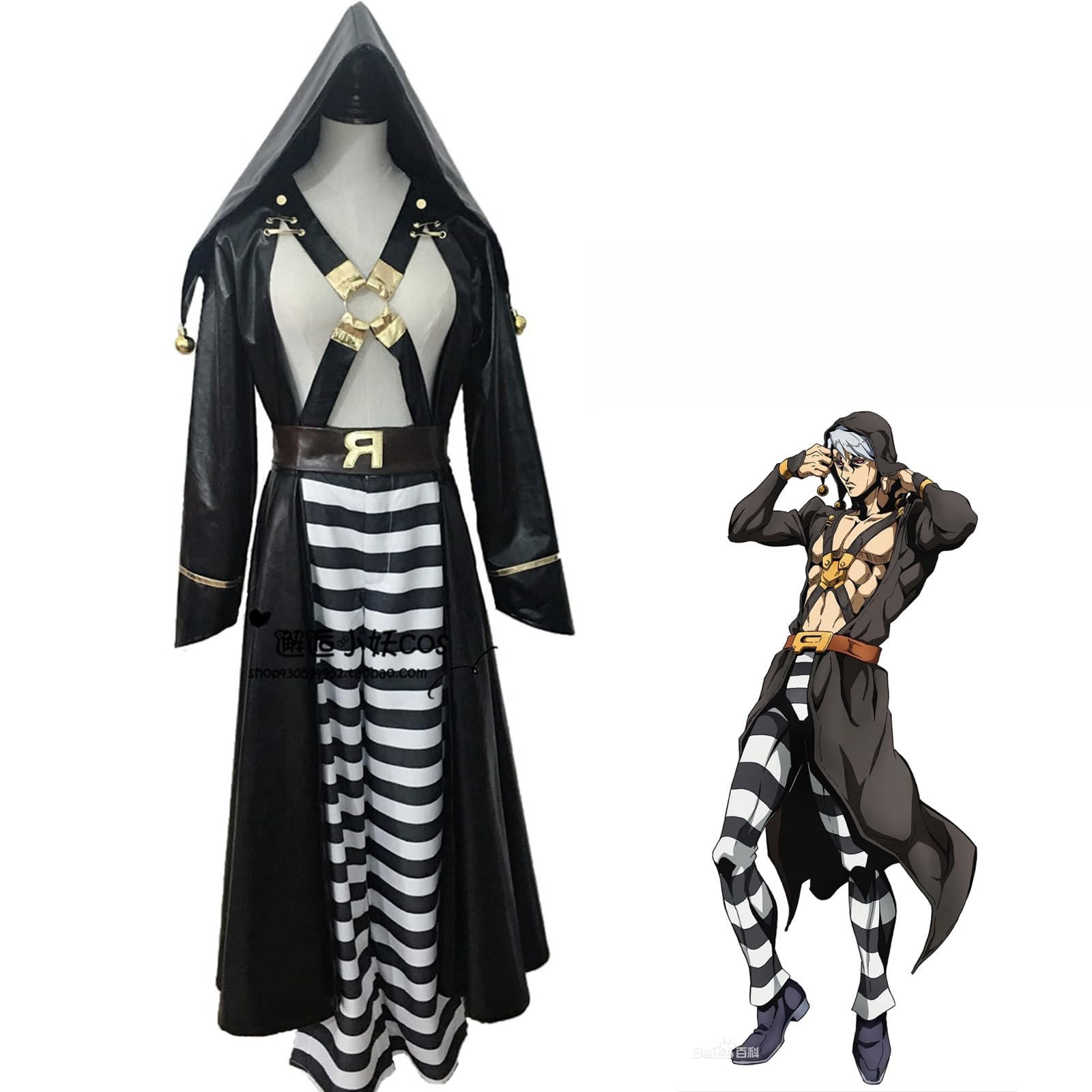 Amazon.co.jp: [YAORUI] リゾット・ネエロ 戦闘服 ジョジョの奇妙な