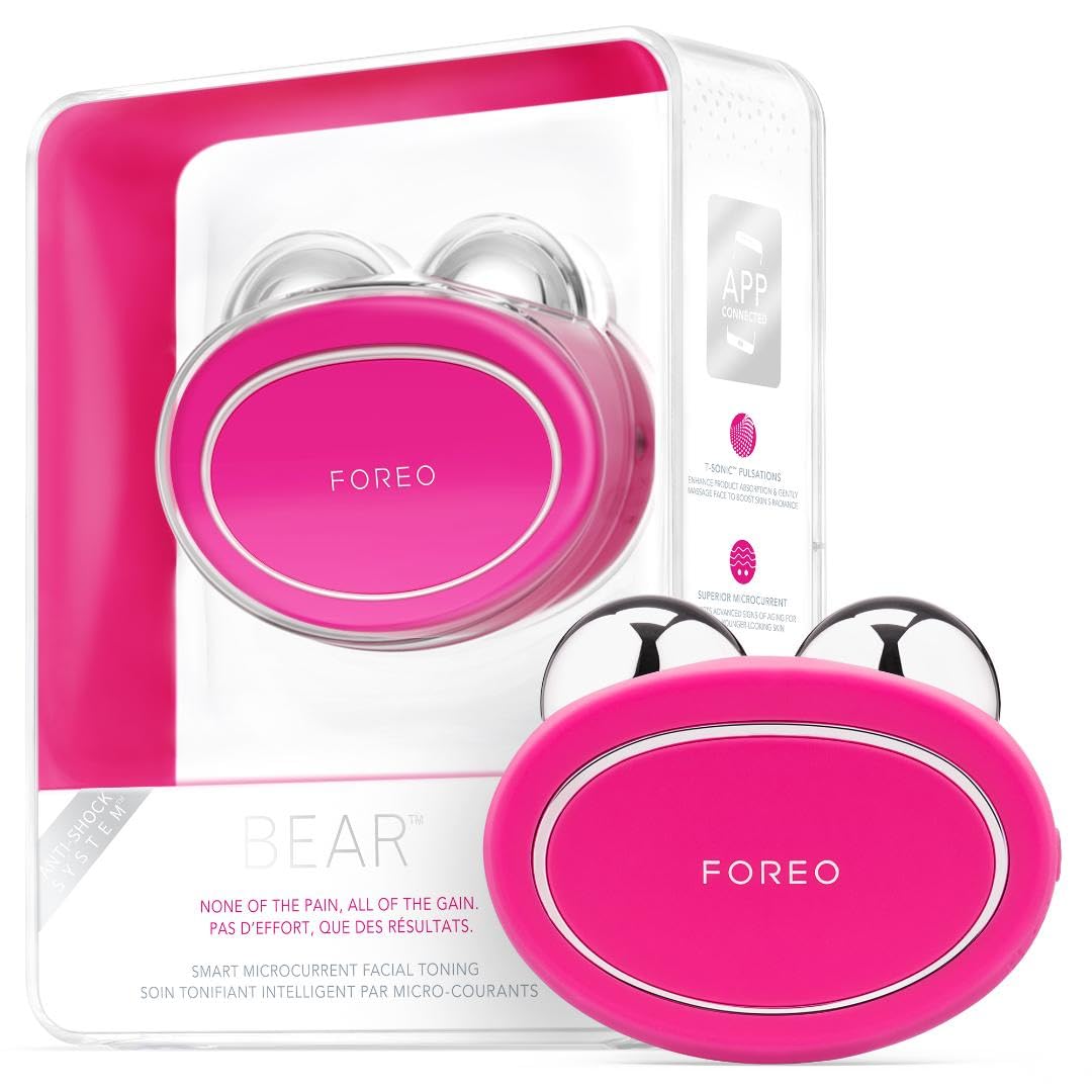 FOREO BEAR Microcurrent Facial Toning - Fuchsia : Amazon.in