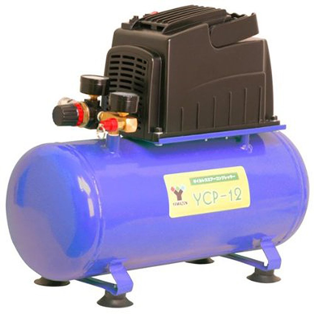 Amazon.co.jp: Yamazen YCP-12 Oilless Mini Compressor, Blue : DIY
