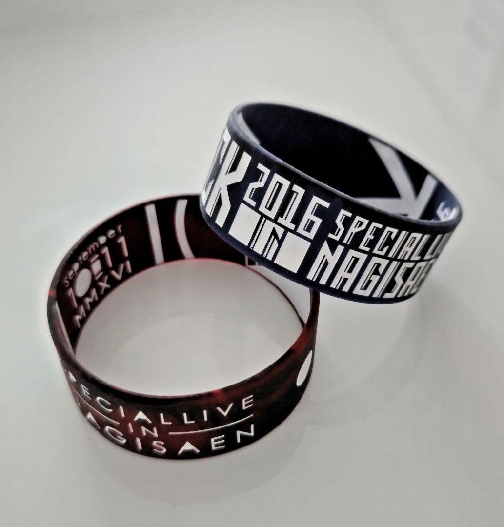 Amazon.co.jp: ONE OK ROCK 渚園 ラバーバンド(ネイビー & レッド