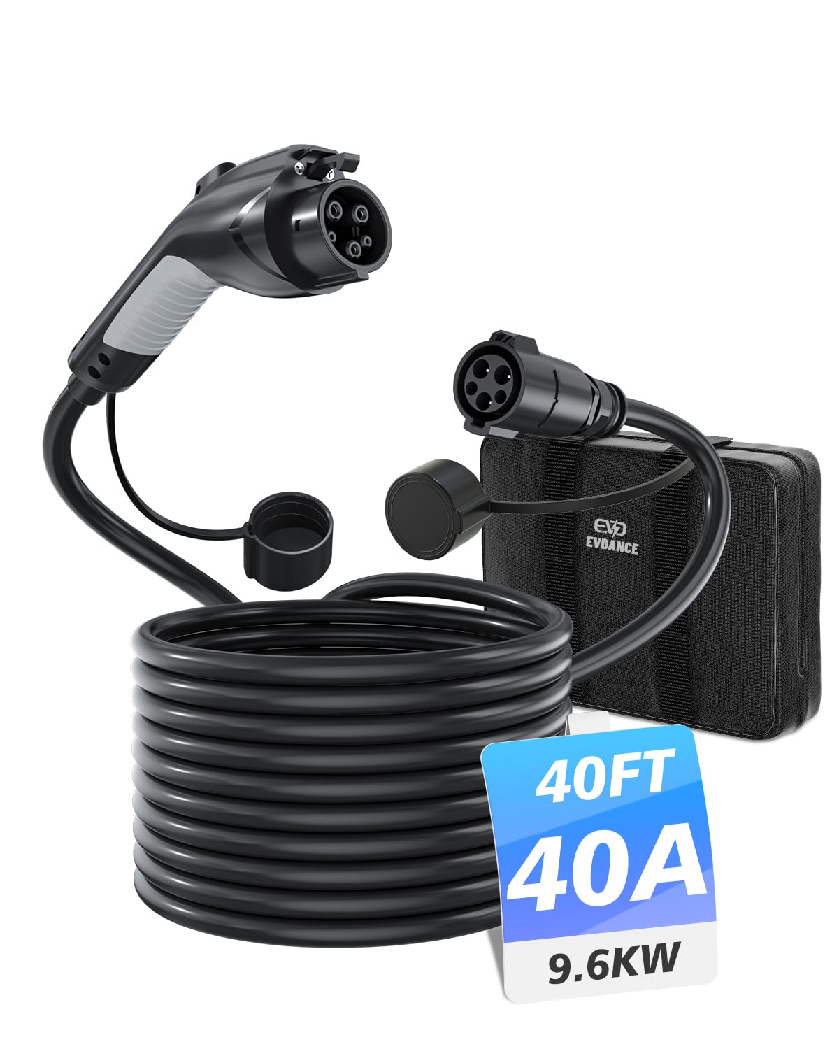 Amazon.co.jp: EVDANCE J1772 延長ケーブル EV充電器延長コード 40A 40