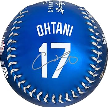 Amazon | 大谷翔平 2024 MVPコレクターズ記念ボール、ブルー、50/50