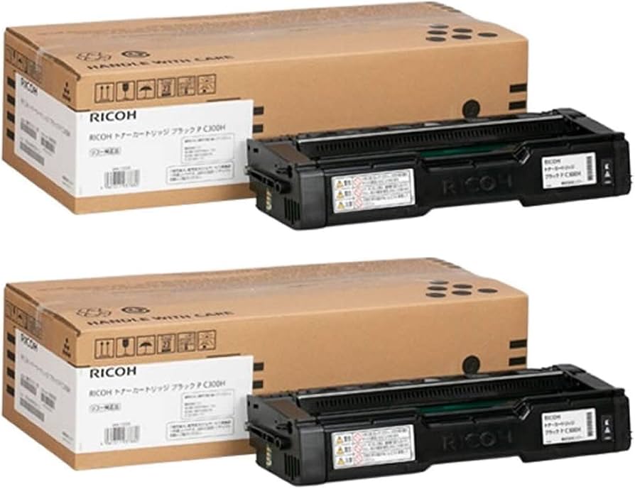 Amazon.co.jp: RICOH トナーカートリッジ P C300H 純正 ブラック 2本