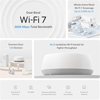 Amazon.com: TP-Link Deco 7 BE23 Dual-Band BE3600 WiFi 7 Mesh Wi-Fi