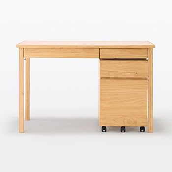 Amazon.co.jp: 無印良品 木製デスク ピンク 幅110×奥行55×高さ70cm