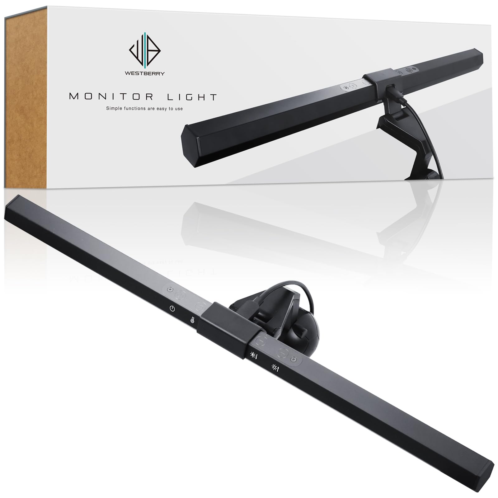 Amazon.co.jp: WESTBERRY モニターライト デスク作業のオトモ 40cm USB