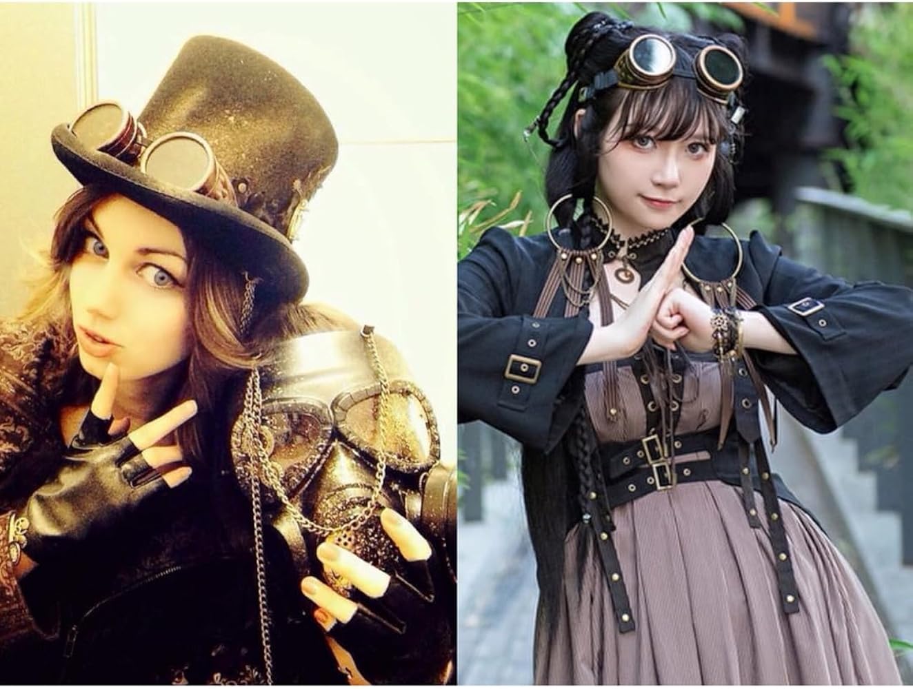 Amazon.co.jp: h.NAOTO STEAM ペイント入りゴーグル スチームパンク