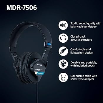 Amazon.com: Sony MDR7506 Professional Large Diaphragm Headphone