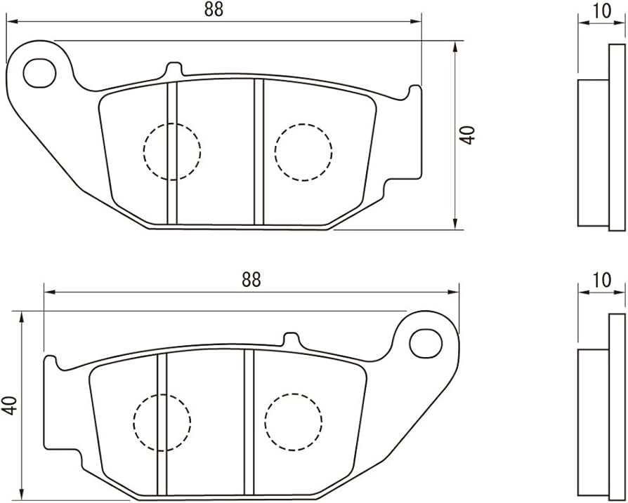 Amazon | デイトナ(Daytona) バイク ブレーキパッド 赤パッド