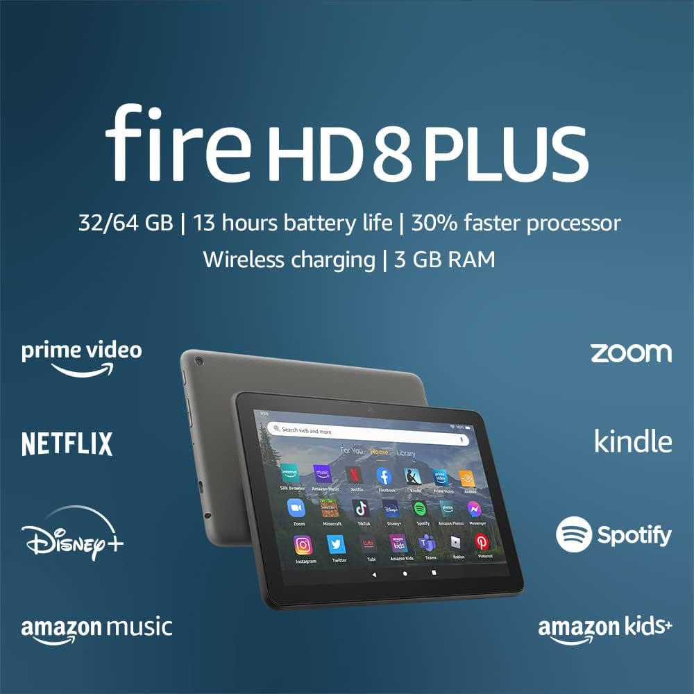 Amazon.com: Like-New Amazon Fire HD 8 Plus tablet, 8” HD Display