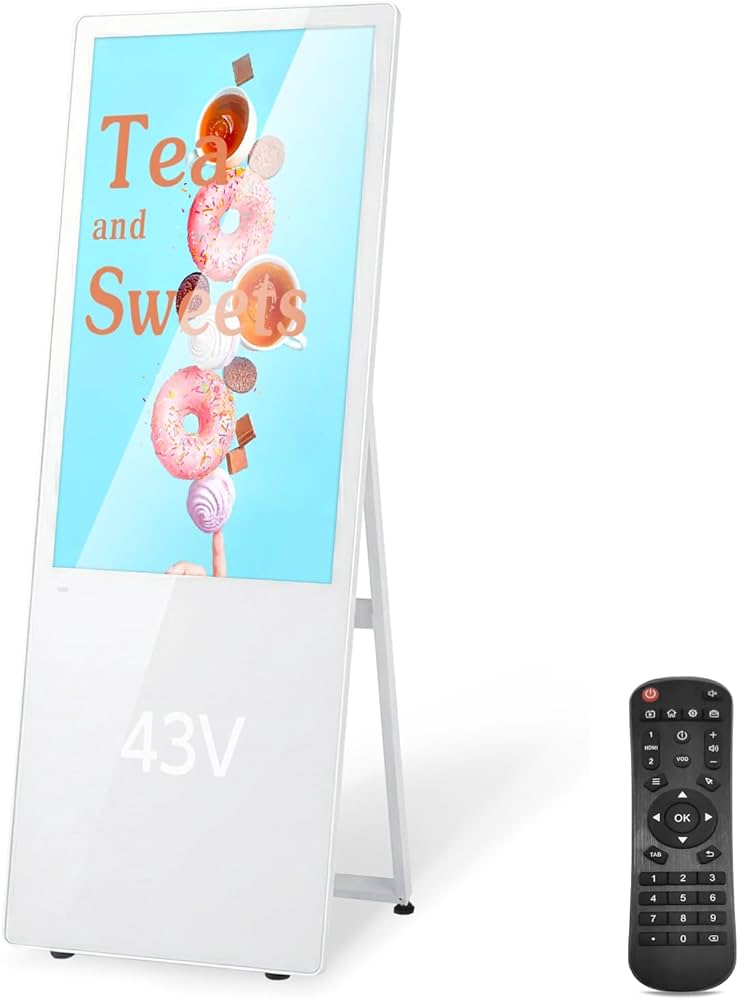 Amazon | 【弥生日和】デジタルサイネージ スタンド看板 A型 看板 43型