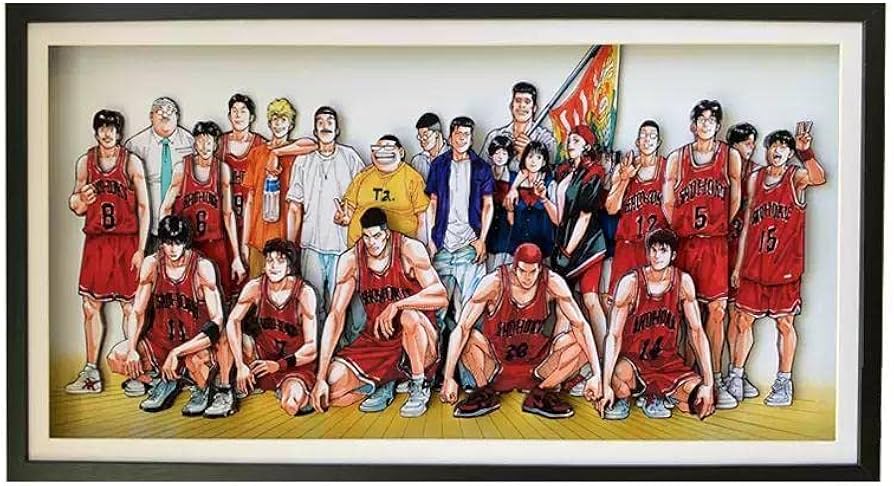 Amazon.co.jp: SLAM DUNK スラムダンク 3D 立体画D 湘北高校バスケ部