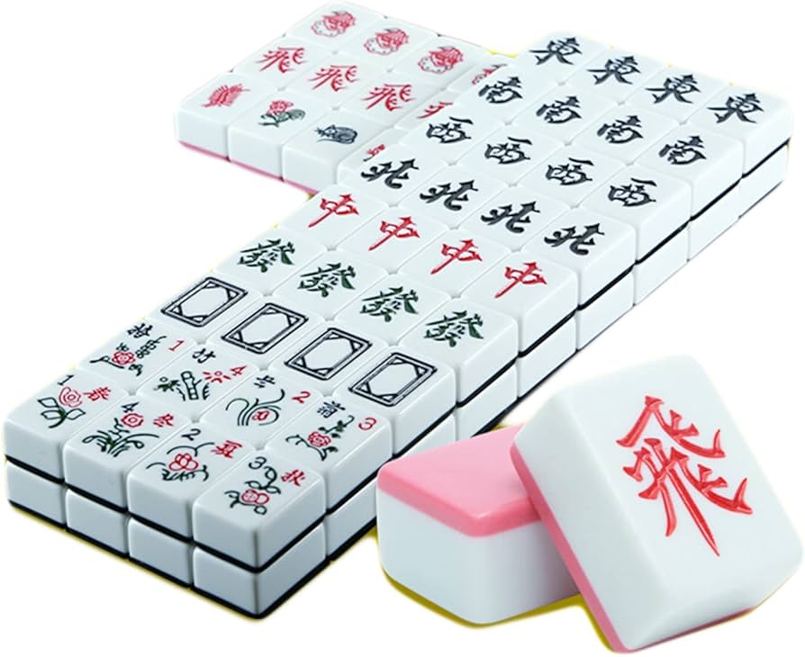 Amazon.co.jp: 麻雀牌 中国 麻雀セット マレーシア麻雀 84 ピース 3 人