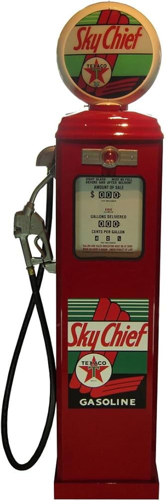 Amazon.co.jp: 1950年代のガスポンプ TEXACO（テキサコ）ライト付き