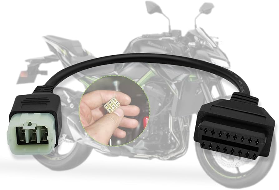 Amazon.co.jp: lydesor OBDアダプター カワサキ オートバイ 6ピンから