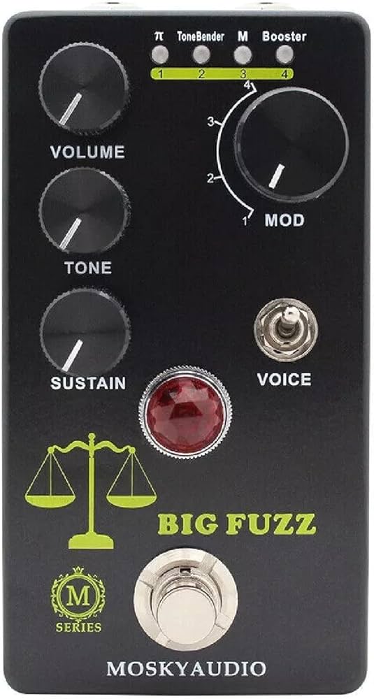 Amazon.com: Mosky Audio Big Fuzz Fuzzy Distortion Guitar Effect 4