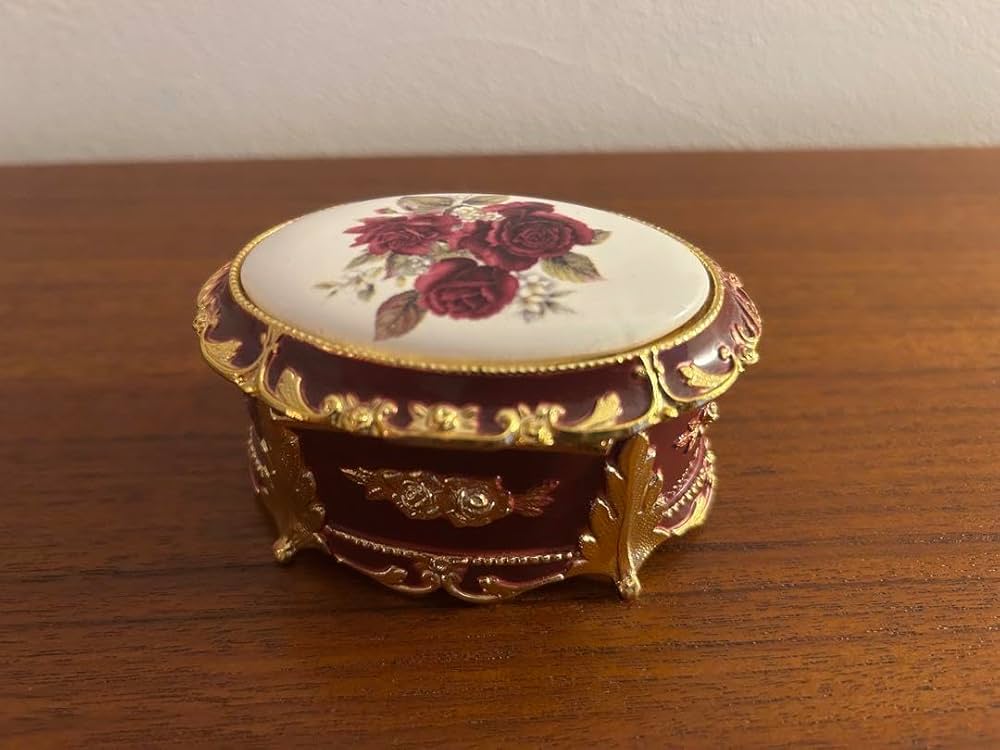 ☆展示品 アンティーク調 オルゴール 小物入れ ジュエリーケース 展示