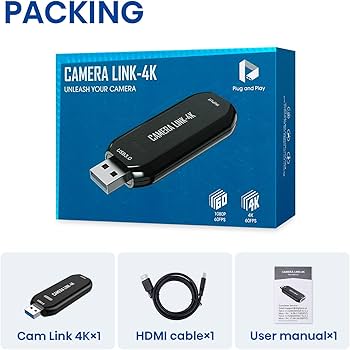 Amazon.com: DigitPro Cam Link 4K – External Capture Card for DSLR