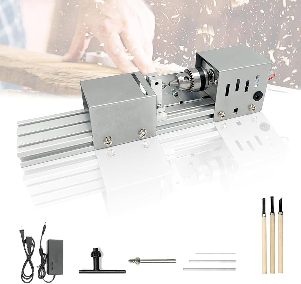 Amazon.co.jp: kilogorge 旋盤機 ミニ 木工旋盤 ミニグラインダー 研磨
