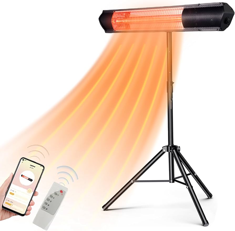 Amazon | 屋外ヒーター ハロゲンヒーター 壁掛け式電気ヒーター IP65