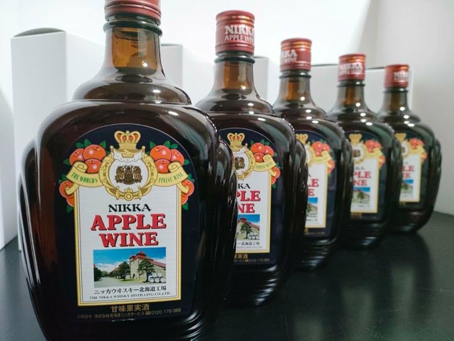 Amazon.co.jp: 5本 余市蒸留所 ラベル アップルワイン 関連 白角 余市
