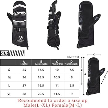 Amazon | TaoTech ラントリ ラバー グローブ スノーボード メンズ