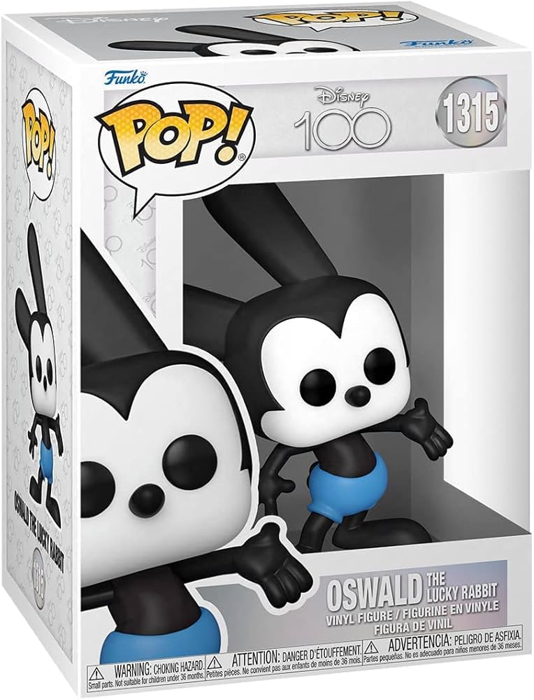 Amazon.com: Funko POP! Disney: Disney 100 - Oswald The Lucky
