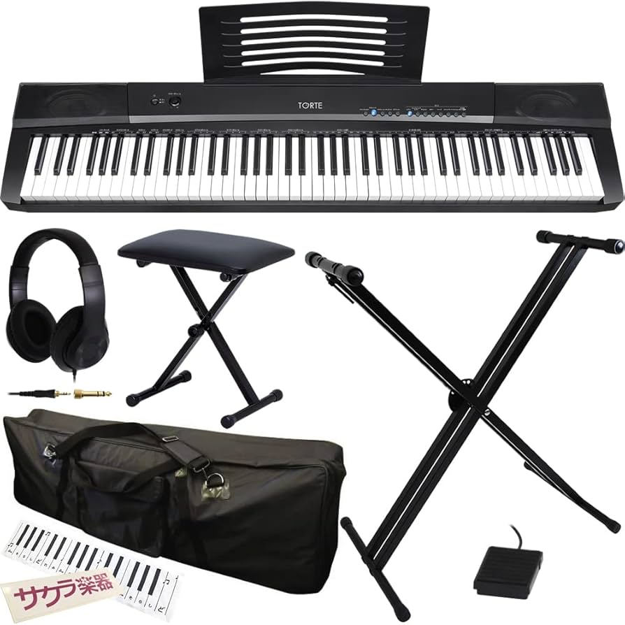 Amazon | TORTE トルテ デジタルピアノ(電子ピアノ) 88鍵 TDP-88/BK