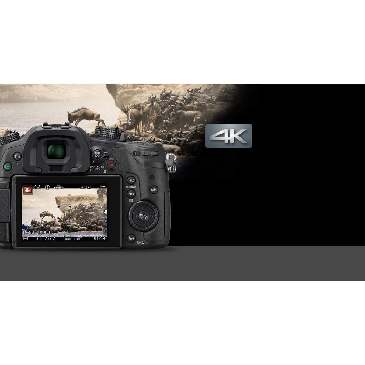 Amazon.com : Panasonic LUMIX GH4 Body 4K Mirrorless Camera, 16